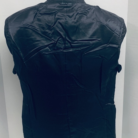 Canali Black White Windowpane Sport Coat Sz US40C